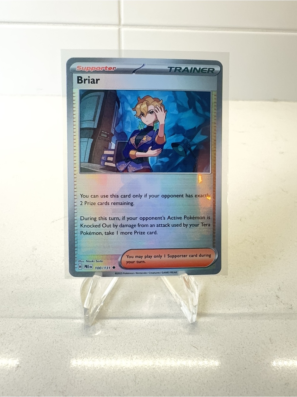 Pokemon TCG Card -  Briar [Poke Ball] #100 Pokemon Prismatic Evolutions
